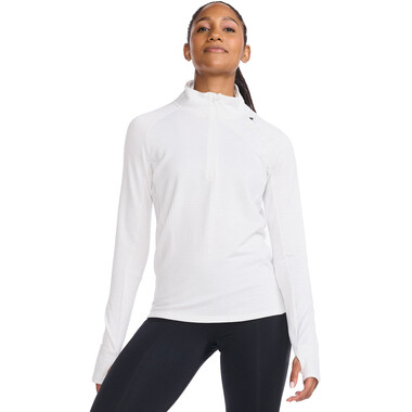2XU IGNITION Women's Long-Sleeved T-Shirt Zip 1/4 White 0